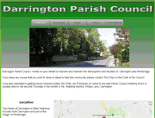 Tablet Screenshot of darrington.org.uk
